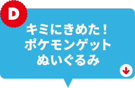 キミにきめた！ポケモンゲットぬいぐるみ